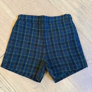 Cygnet Living size 4T girls plaid shorts in navy/ green tartan